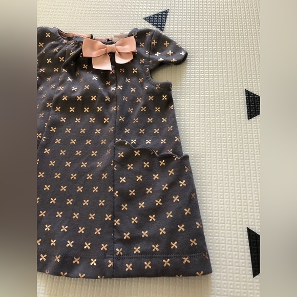 Catherine Malandrino|Baby girl gray shirt dress with pockets & adorable print••• - Picture 3 of 7